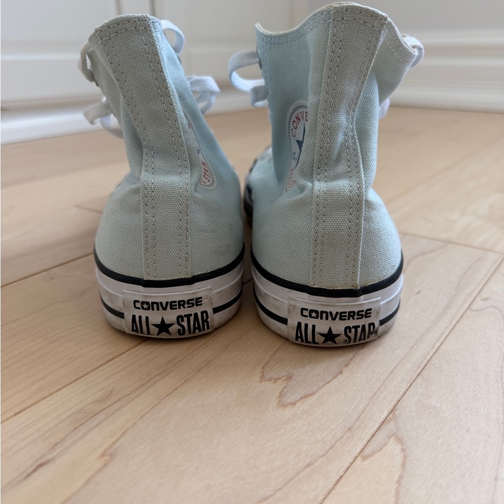 Converse High Top Sneakers - Mint Green & White - Picture 8 of 9